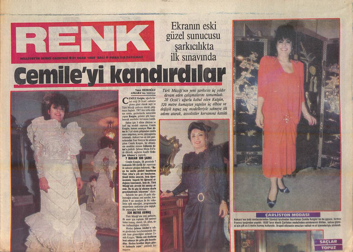 Milliyet Gazetesi Renk Eki 21 Ocak 1986 - Cemile'yi Kandırdılar - Prenses Süreyya'nın İstanbul Aşkı GZ156327 - 1