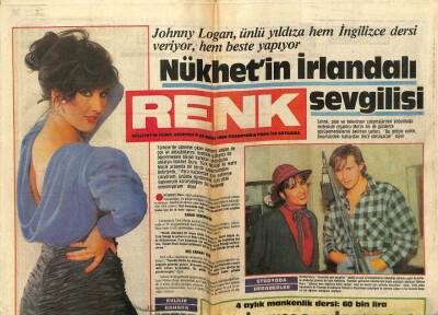 Milliyet Gazetesi Renk Eki 22 Ekim 1984 - Nükhet Durunun İrlandalı Sevgilisi GZ78266 - 1
