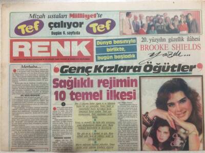 Milliyet Gazetesi Renk Eki 22 Eylül 1985 - Genç Kızlara Öğütler GZ50766 - 1