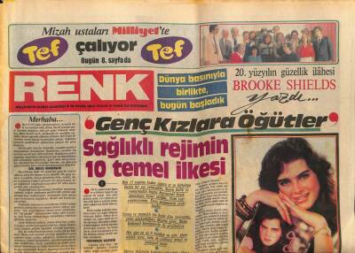 Milliyet Gazetesi Renk Eki 22 Eylül 1985 - Sağlıklı Rejimin 10 Temel İlkesi GZ75626 - 1