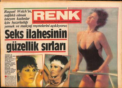 Milliyet Gazetesi Renk Eki 23 Ocak 1985 - Raquel Welchin , Sağlıklı Olmak İsteyen Kadınlar İçin Hazırladığı Yemek Ve Makyaj Reçetelerini Açıklıyoruz GZ127258 - 1