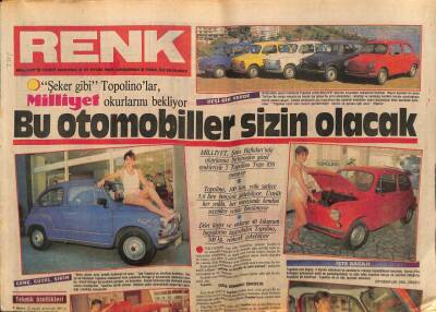 Milliyet Gazetesi Renk Eki 25 Eylül 1985 - Belkıs Akkale,Turfanda Türkücü GZ75625 - 1
