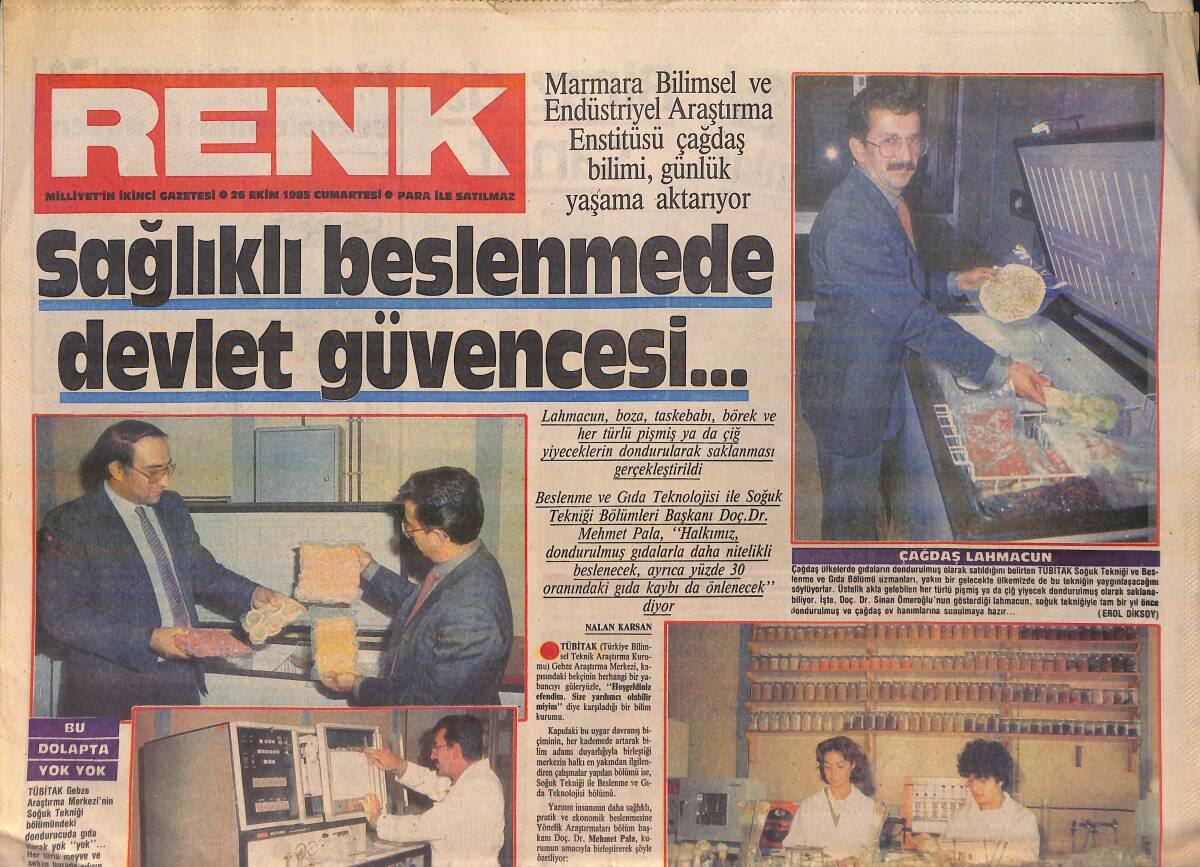 Milliyet Gazetesi Renk Eki 26 Ekim 1985 - Mimar Erol İş Başında, Erol Evgin'in Çizdiği Projeyi Mühendis Ağabeyi Uyguluyor GZ156214 - 1