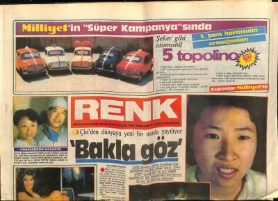 Milliyet Gazetesi Renk Eki 26 Eylül 1985 - Azra Balkan Film Çevirmeye Hazırlanıyor GZ75624 - 1
