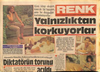 Milliyet Gazetesi Renk Eki 26 Haziran 1985 - Hülya Koçyiğit,Yüksel Uzel,Nazan Şoray,İlhan İrem GZ75618 - 1