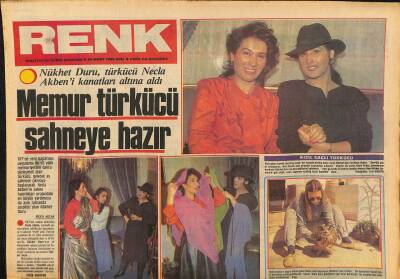 Milliyet Gazetesi Renk Eki 26 Mart 1985 - Nükhet Duru , Türkücü Necla Akbeni Kanatları Altına Aldı GZ127164 - 1