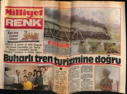 Milliyet Gazetesi Renk Eki 26 Mart 1986 - Buharlı Tren Turizmine Doğru GZ69224 - 1