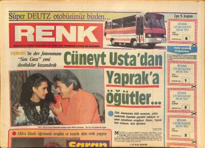Milliyet Gazetesi Renk Eki 27 Ekim 1983 - Cüneyt Arkından Yapraka Öğütler GZ126553 - 1