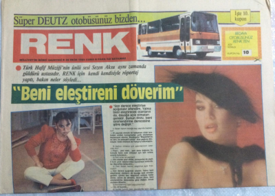Milliyet Gazetesi Renk Eki 28 Ekim 1983 - Sezen AksuBeni Eleştireni Döverim GZ21617 - 1