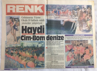Milliyet Gazetesi Renk Eki 28 Haziran 1985 - Haydi Cim- Bom Denize - GZ21060 - 1