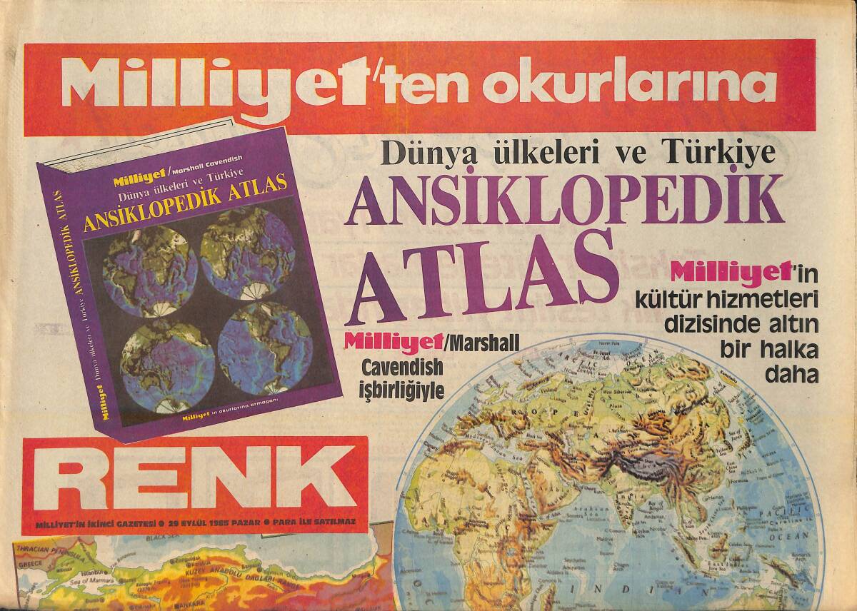 Milliyet Gazetesi Renk Eki 29 Eylül 1985 - Rambo'nun İpleri Brigitte Nielsen'in Elinde GZ156592 - 1
