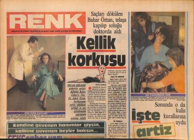 Milliyet Gazetesi Renk Eki 29 Mart 1985 - İşte Artiz Perran Kutman - Bahar Öztan , Telaşa Kapılıp Soluğu Doktorda Aldı GZ127564 - 1