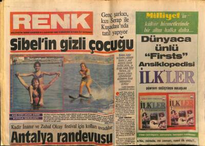 Milliyet Gazetesi Renk Eki 3 Ağustos 1985 - Sibel Egemenin Gizli Çocuğu GZ75608 - 1