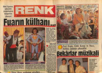 Milliyet Gazetesi Renk Eki 3 Eylül 1985 - Erol Evgin,Neco,Cenk Koray GZ75632 - 1