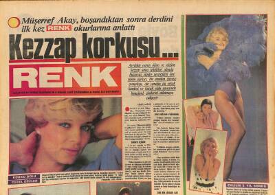 Milliyet Gazetesi Renk Eki 3 Nisan 1985 - Müşerref Akay , Boşandıktan Sonra Derdini İlk Kez Renk Okurlarına Anlattı GZ127618 - 1