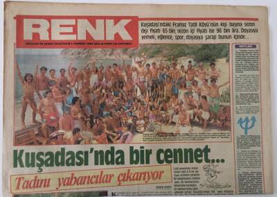 Milliyet Gazetesi Renk Eki 3 Temmuz 1984 - Kuşadasında Bir Cennet GZ25098 - 1