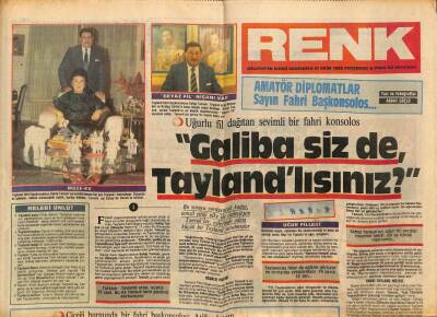 Milliyet Gazetesi Renk Eki 31 Ekim 1985 - Türkiye-Tayland Arası,Uçakla 25 Saat . Bu da Tansukların Gözünü Korkutuyor GZ94205 - 1