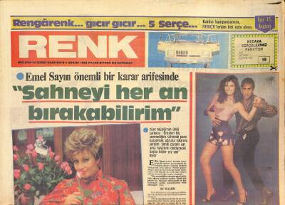 Milliyet Gazetesi Renk Eki 4 Aralık 1983 - Kennedynin Dramı TV Dizisi Oldu - Emel Sayın Önemli Bir Karar Arifesinde GZ126973 - 1