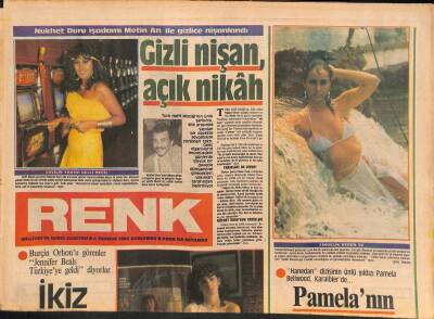 Milliyet Gazetesi Renk Eki 4 Temmuz 1984 - Şevket Altuğ Reklamlarda Sevimli Kocayı Oynuyor - Pamelanın Güzellik Şelalesi GZ127575 - 1