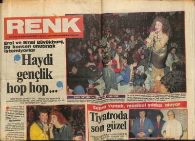 Milliyet Gazetesi Renk Eki 6 Aralık 1985 - Erol Ve Emel Büyükburç , Bu Konseri Unutmak İstemiyorlar GZ94207 - 1