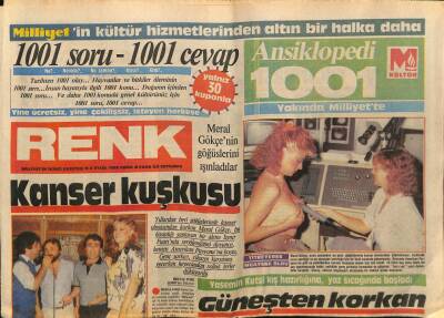 Milliyet Gazetesi Renk Eki 6 Eylül 1985 - Edip Akbayramın Eşi 6,5 Hamile GZ75629 - 1