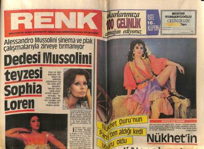 Milliyet Gazetesi Renk Eki 7 Nisan 1984 - Nükhet Durunun Paristen Aldığı Kedi Uğuru Oldu GZ94239 - 1