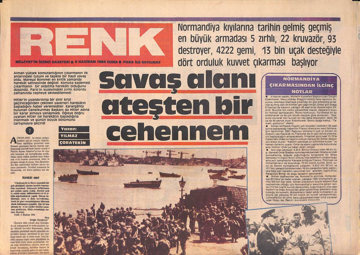 Milliyet Gazetesi Renk Eki 8 Haziran 1984 - Robert Wagner İki Aşk Arasında Kaldı - Konser Programının Solisti Zekai Tunca GZ156103 - 1
