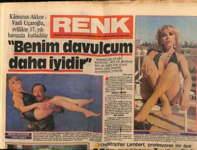 Milliyet Gazetesi Renk Eki 9 Ağustos 1985 - Kamuran Akkor,Vasfi Uçaroğlu GZ75636 - 1