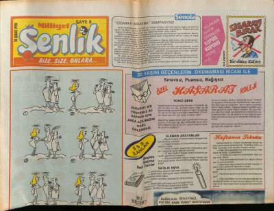 Milliyet Gazetesi Şenlik Eki 18 Şubat 1990 - Sayı 8 GZ75026 - 1