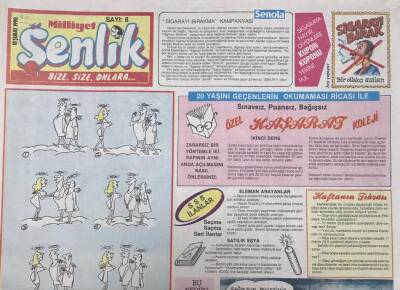Milliyet Gazetesi Şenlik Eki 18 Şubat 1990 Sayı8 GZ36079 - 1