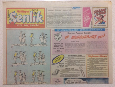 Milliyet Gazetesi Şenlik Eki 18 Şubat 1990 - Yere Atılan Çöpler Ve İnsanlar GZ23112 - 1