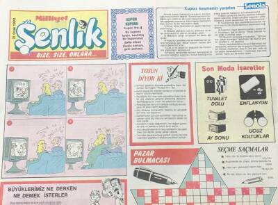 Milliyet Gazetesi Şenlik Eki 21 Ocak 1990- Büyüklerimiz Ne Derken Ne Demek İsterler GZ36540 - 1