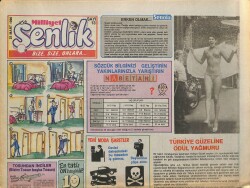 Milliyet Gazetesi Şenlik Eki 25 Mart 1990 - Pazar Bulmacası - Türkiye Güzeline Ödül Yağmuru GZ157943 - Gökçekoleksiyon