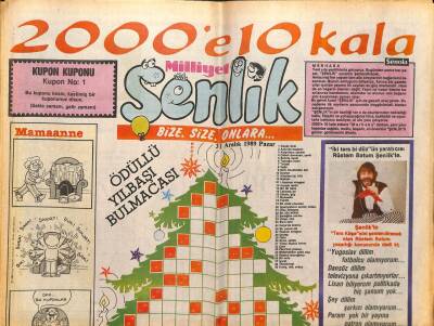 Milliyet Gazetesi Şenlik Eki 31 Aralık 1989 - Rüstem Batum,Nasıl Köşe Yazarı Oldum GZ71990 - 1