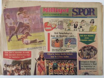 Milliyet Gazetesi Spor Eki 12 Ekim 1981 - Milliyetin Türkiye Güzeli Aydan Şener Koyu Bir Galatasaray Taraftarı GZ25104 - 1