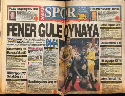 Milliyet Gazetesi Spor Eki 12 Şubat 1995 - Kartal Kaptı Kaçtı 1-0 GZ78274 - 1