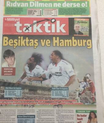 Milliyet Gazetesi Süper Taktik Eki 14 Ekim 2005 - Beşiktaş Ve Hamburg GZ47111 - 1