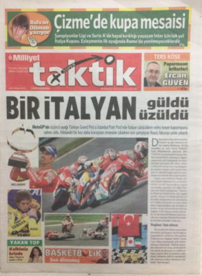 Milliyet Gazetesi Taktik Eki 2 Mayıs 2006 - Rıdvan Dilmen Yazıyor,Çizmede Kupa Mesaisi GZ24622 - 1