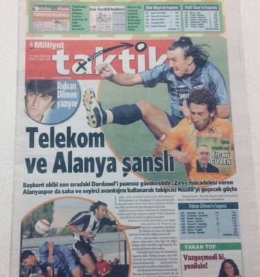 Milliyet Gazetesi Taktik Eki 21 Ekim 2005 - Telekom Ve Alanya Şanslı GZ47512 - 1