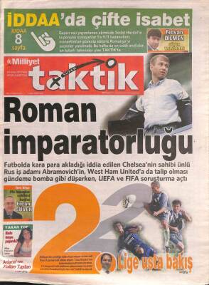 Milliyet Gazetesi Taktik Eki 6 Eylül 2005 - Adanaspor Bugünlerde Geçmişini Arıyor GZ109441 - 1