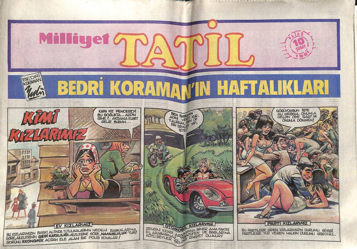 Milliyet Gazetesi Tatil Eki 10 Şubat 1991 - Almanya'da Türk İşverenleri Çoğalıyor! - ANAP: Körfez Krizi Borsaya Çok Yönlü Zarar Verdi! GZ138414 - 1