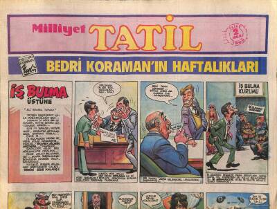 Milliyet Gazetesi Tatil Eki 2 Aralık 1990 - Garsonlara Yurt Dışında İş Olanağı GZ116119 - 1