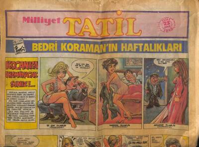 Milliyet Gazetesi Tatil Eki 23 Aralık 1990 - Bedri Koramanın Haftalıkları GZ75527 - 1