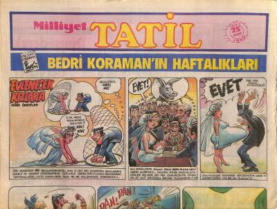 Milliyet Gazetesi Tatil Eki 25 Kasım 1990 - Körfez Krizi Otelleri de Yaktı GZ116116 - 1
