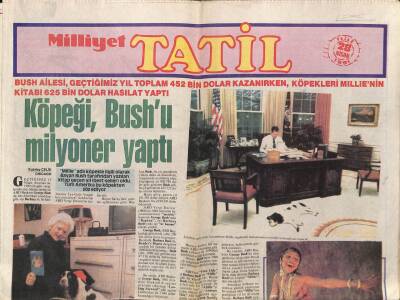 Milliyet Gazetesi Tatil Eki 28 Nisan 1991 - Körfez Yangını Söndürülüyor GZ75017 - 1