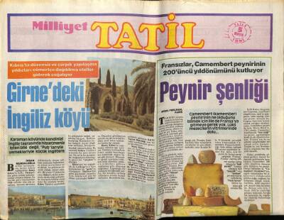 Milliyet Gazetesi Tatil Eki 5 Mayıs 1991 - Girnedeki İngiliz Köyü GZ75534 - 1