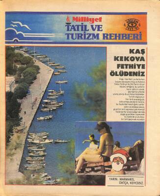 Milliyet Gazetesi Tatil Ve Turizm Rehberi - Kaş, Kekova, Fethiye, Ölüdeniz GZ122600 - 1