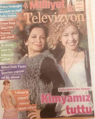 Milliyet Gazetesi Televizyon Eki 11-17 Aralık 2010 - Tatlısesin Didemi Oyuncu Olmak İstiyor, Evrim Akın İnci Türkay Kimyamız Tuttu GZ40189 - 1