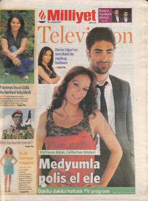 Milliyet Gazetesi Televizyon Eki 15-21 Eylül 2007 - Şener Şenin Senaryosu Kaybolunca... - Kim Bordo Bereli ? GZ96556 - 1