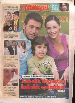 Milliyet Gazetesi Televizyon Eki 18-24 Ağustos 2007 - Fatma Girikle Emrah Aynı Dizide - Ayşe Egesoyda Ekrana Dönüyor GZ96594 - 1